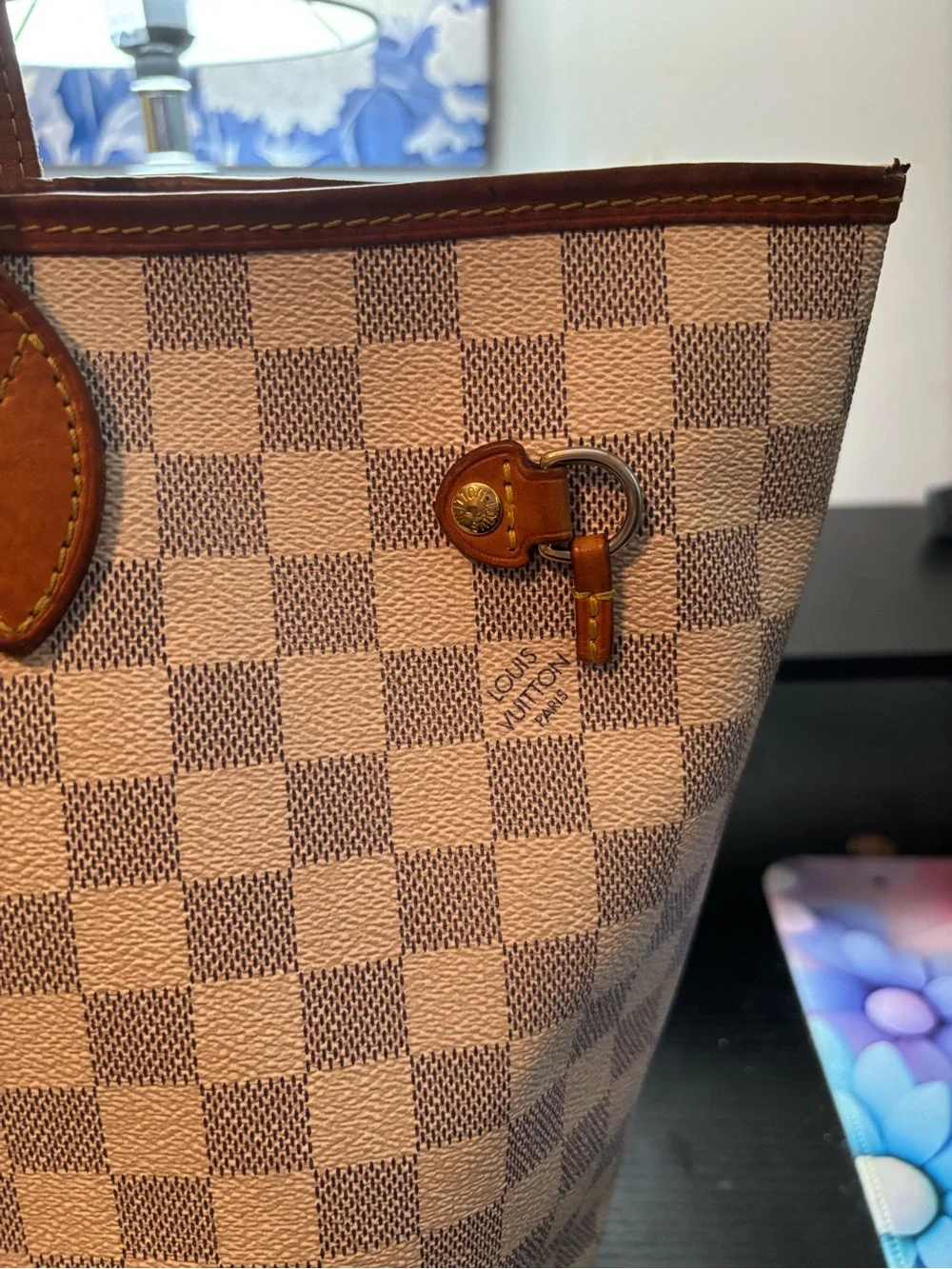 Authentic Louis Vuitton Neverfull MM – Damier Azur Canvas- please read